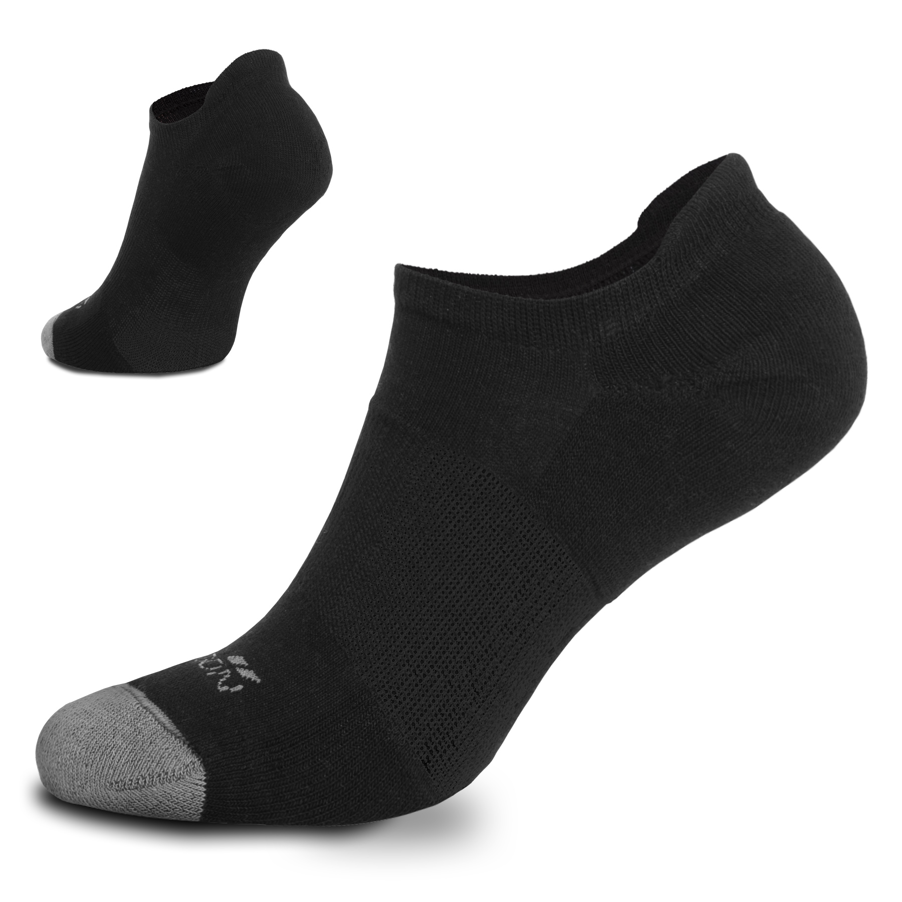 Invisible socks black 42-44 - BFG Outdoor
